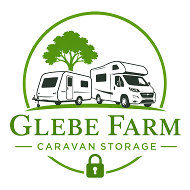 the logo for Glebe Farm Caravan Storage