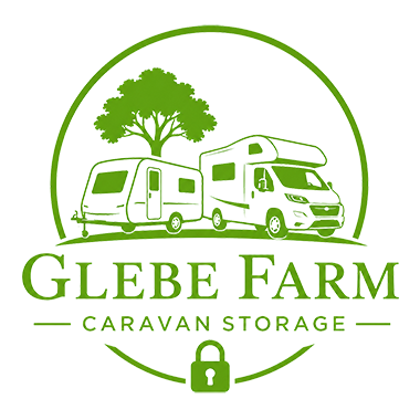 the logo for Glebe Farm Caravan Storage